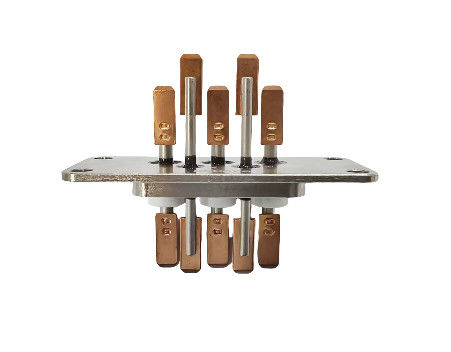 10 PINS コア 銅 プラテッド チン 密封式 端末 グラス セラミック メタル シンタリング で 製造 さ れ た ダブル 溶接 パッド