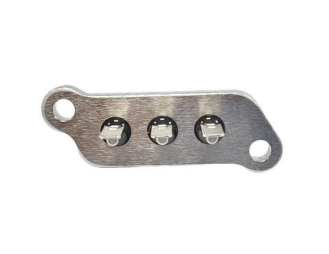 ニッケル塗装のショートウェルディングタブ 密封式端末 30.6mm 針長と 1000MΩ 隔熱抵抗
